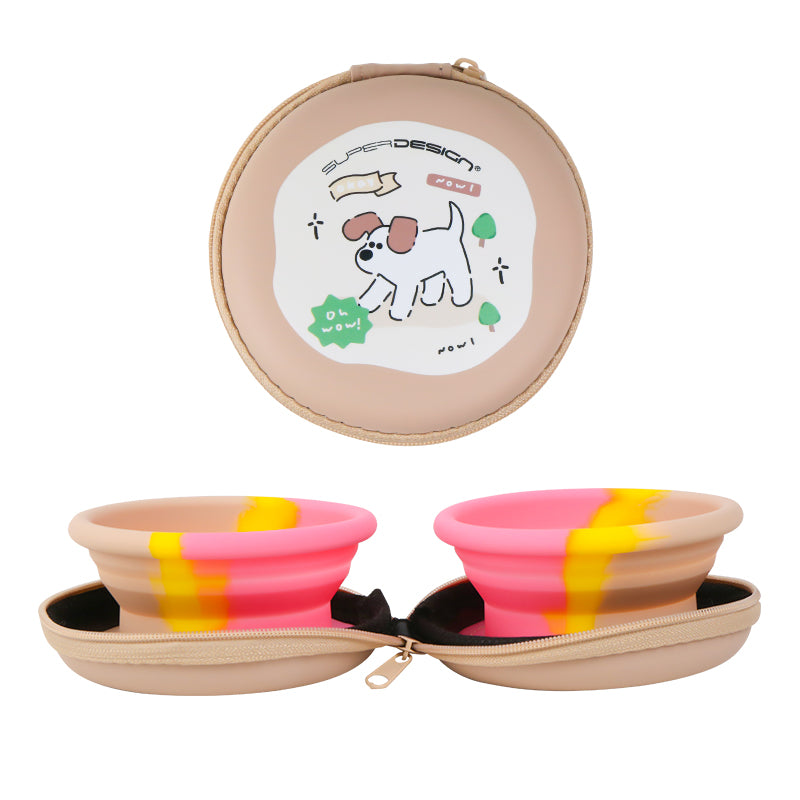 Mini Foldable Double Bowl