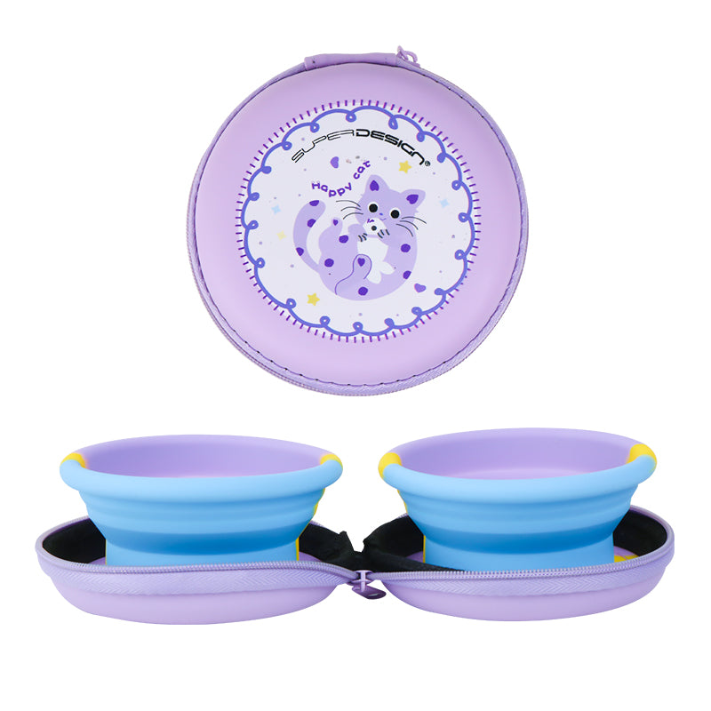 Mini Foldable Double Bowl