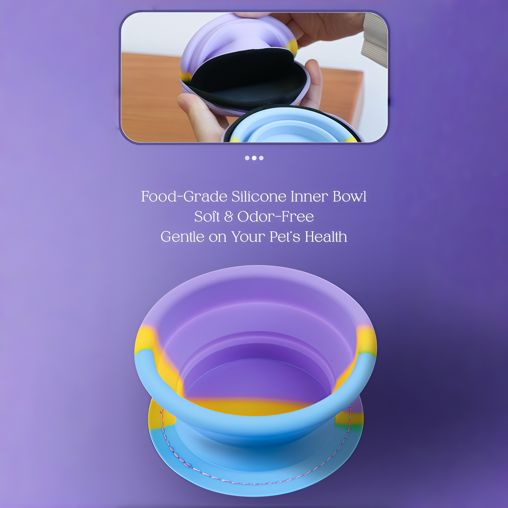 Mini Foldable Double Bowl