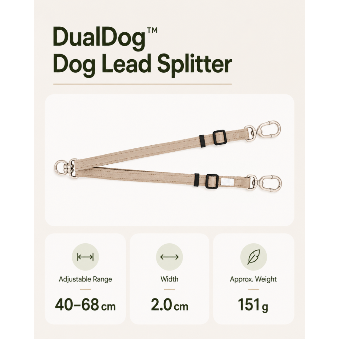DualDog™ Dog Lead Splitter