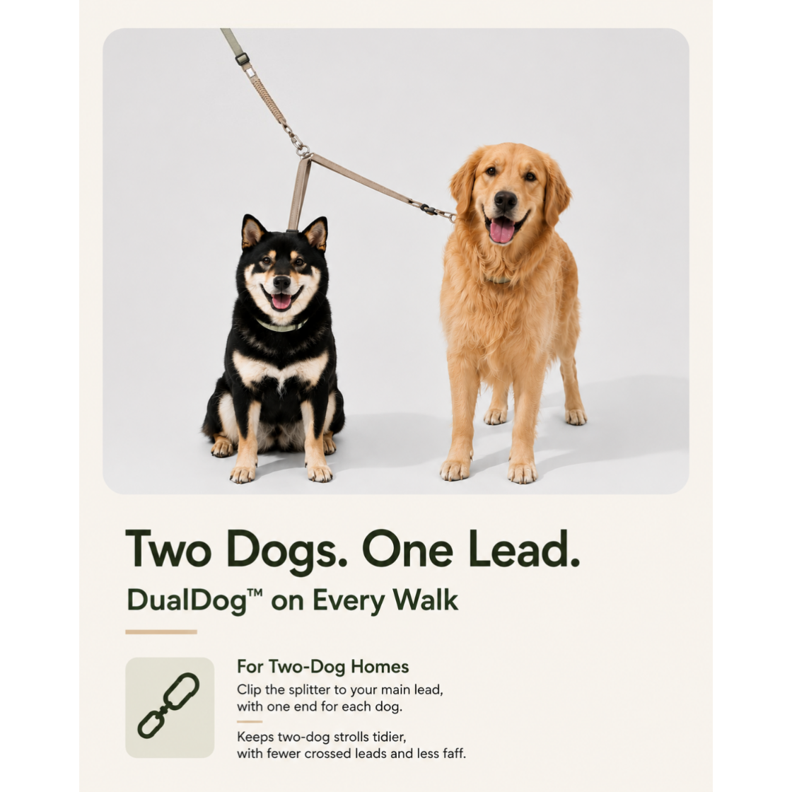 DualDog™ Dog Lead Splitter